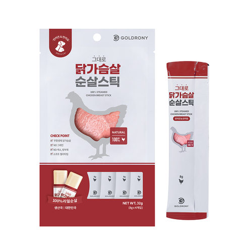 온라인 가격 준수★골드로니 순살스틱 닭가슴살(4개입)